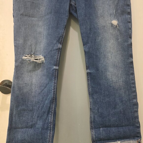 Silver Jeans Co. Button Fly Distressed Jeans | Size 34/27 | Raw Hem Denim - Picture 11 of 16
